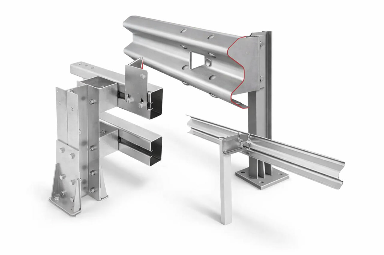Дорожное ограждение (отбойник) на объекте